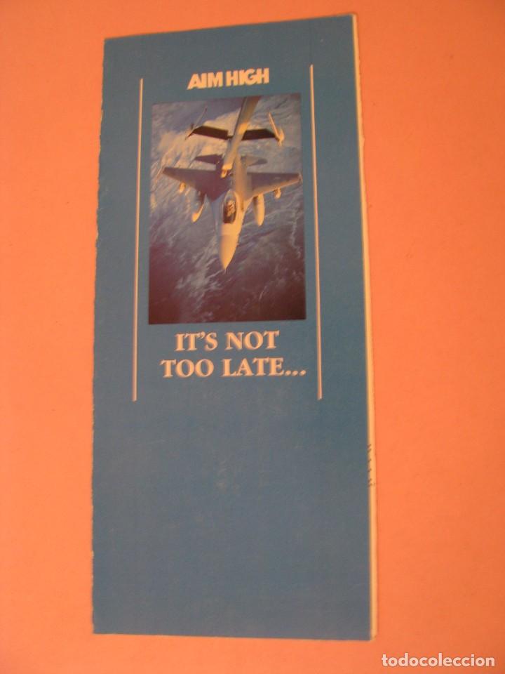 Militaria: CARTA, FOLLETO, PUBLICIDAD PARA RECLUTAMIENTO FUERZAS A&Eacute;REAS DE EE.UU. USAF. U.S. AIR FORCE. A&Ntilde;OS 80
