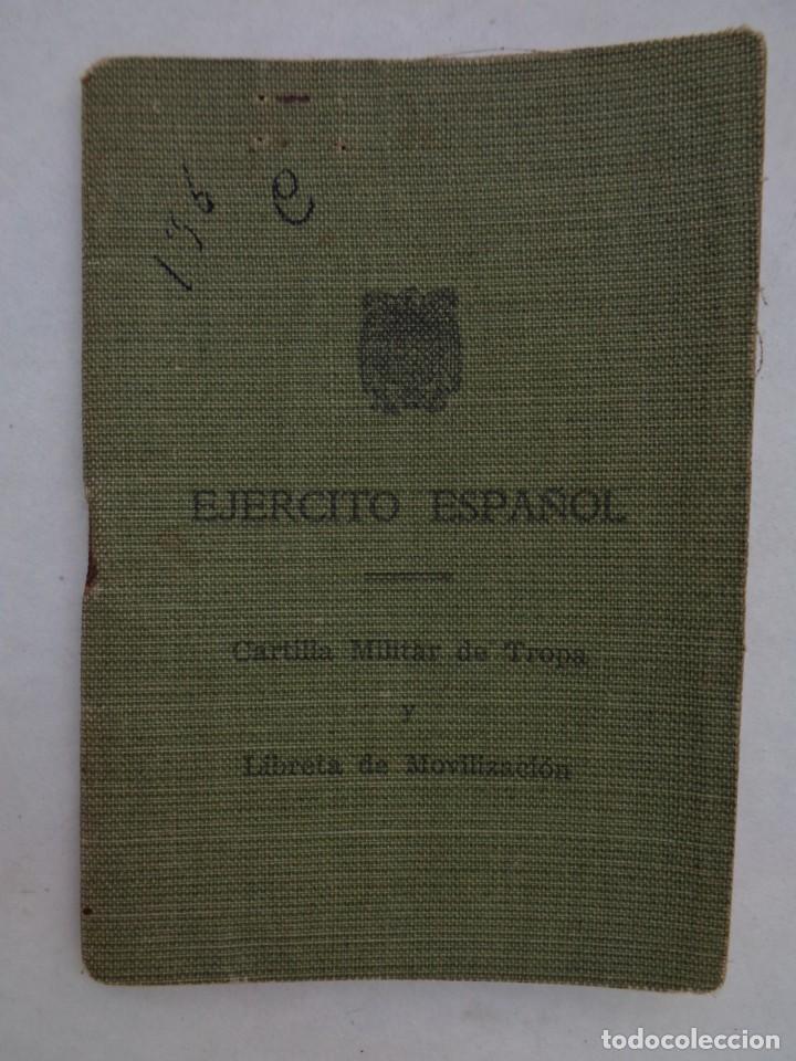 Militaria: CARTILLA MILITAR DE SOLDADO DE SEVILLA, BRIGADA OBRERA TOPOGRAFICA, REEMPLAZO 1952
