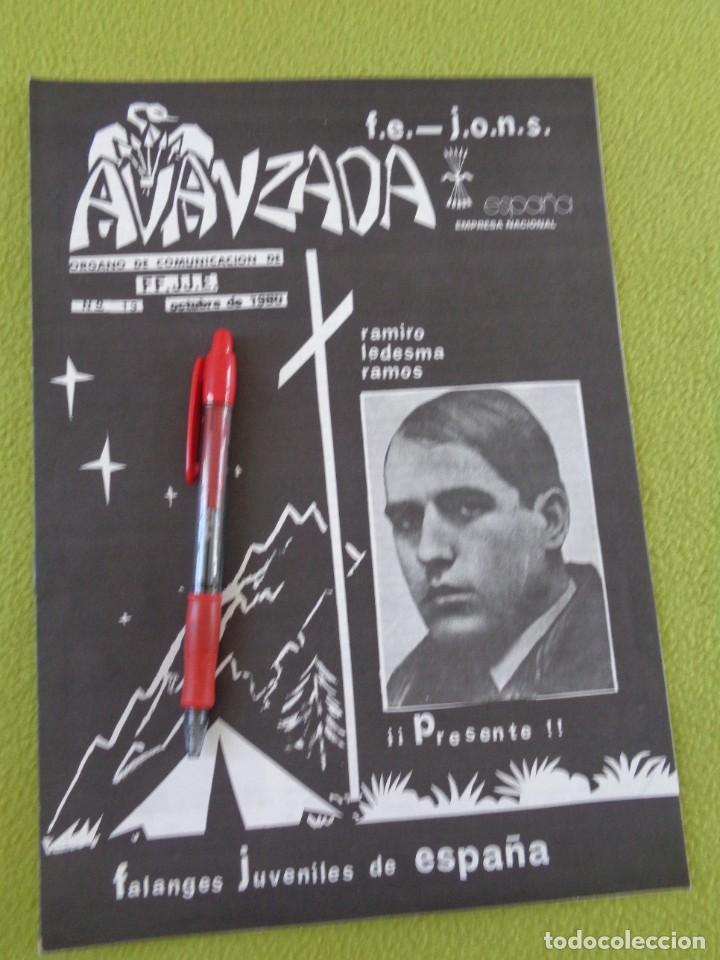 Militaria: FANZINE. AVANZADA. FALANGES JUVENILES DE ESPA&Ntilde;A. 1980. NUMERO 13