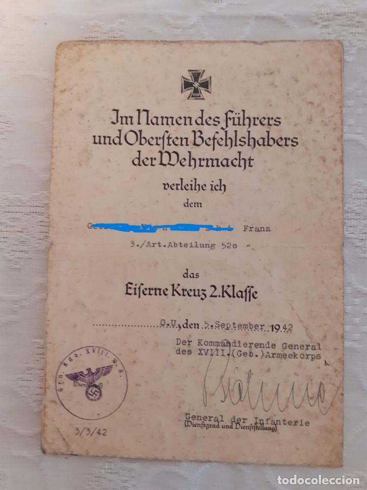 Militaria: DOCUMENTO 1942 - Foto 1