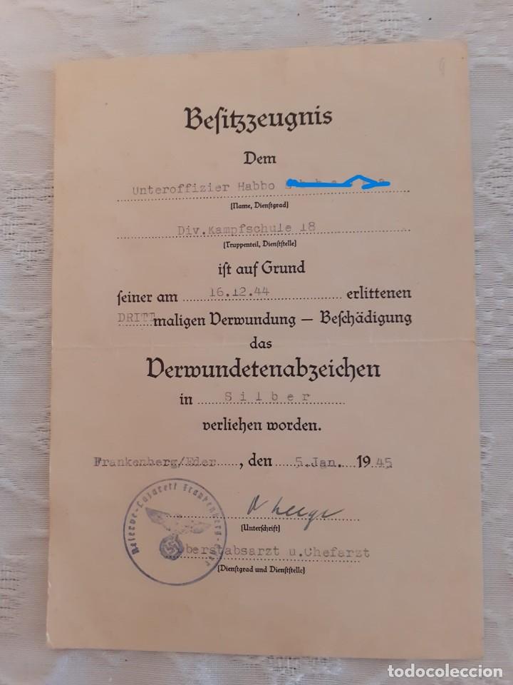 Militaria: DOCUMENTOS 1940, 1942 Y 1945 - Foto 3