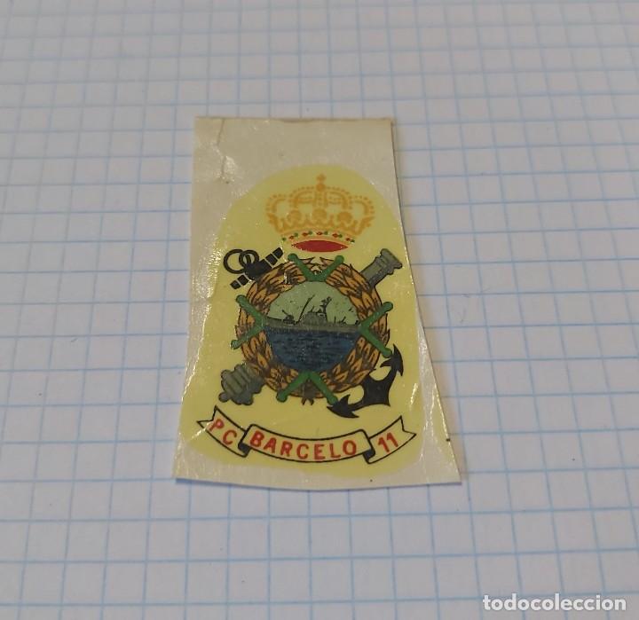 Militaria: Calcoman&iacute;a PC BARCELO 11, 3,5 cm