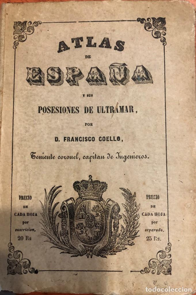 Militaria: 1856 MAPA SDE PPNTEVEDRA FRANCISCO COELLO