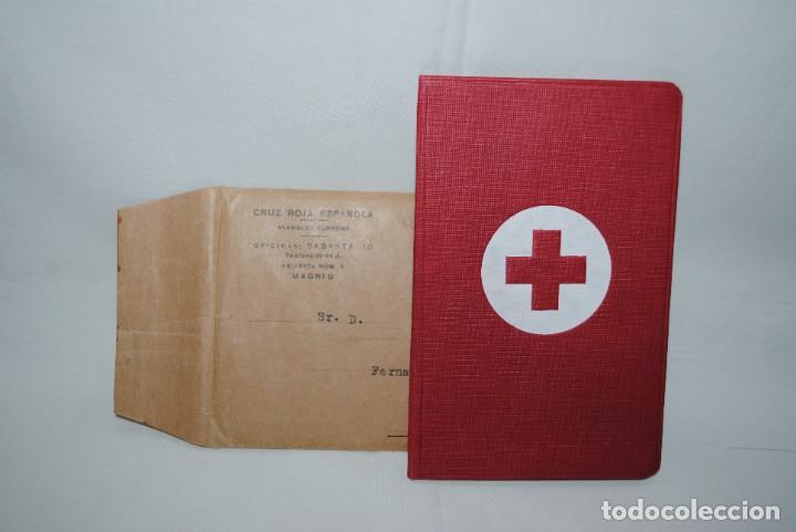 Militaria: CARNET DE LA CRUZ ROJA ESPA&Ntilde;OLA 1925 .