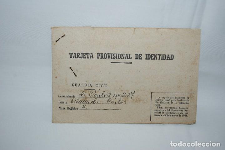 Militaria: TARJETA PROVISIONAL DE IDENTIDAD , 1946