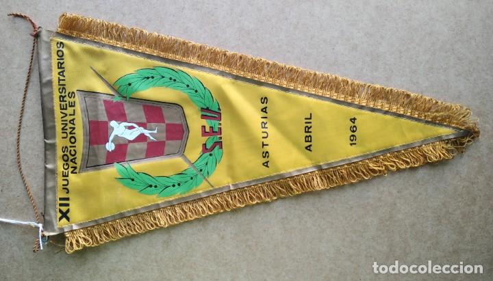 Militaria: ZC - SEU - FALANGE - BANDER&Iacute;N - XII JUEGOS UNIVERSITARIOS NACIONALES - 1964 - ASTURIAS