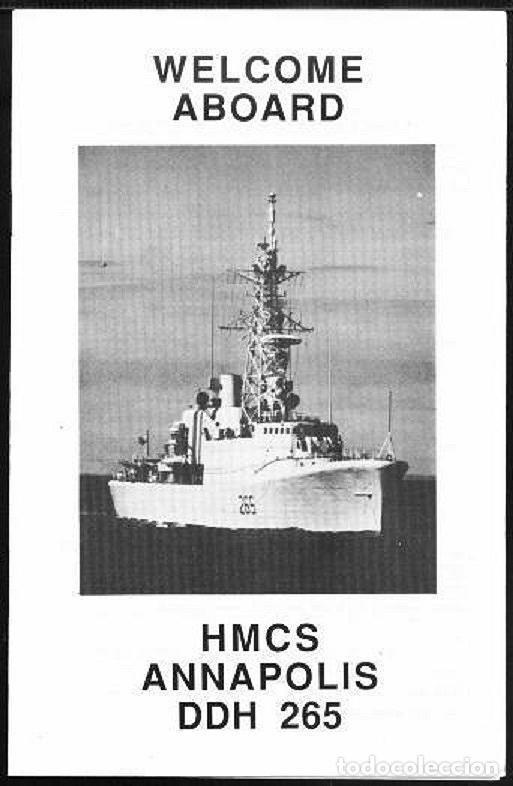 Militaria: WELCOME ABOARD DESTRUCTOR HMCS ANNAPOLIS - Foto 1