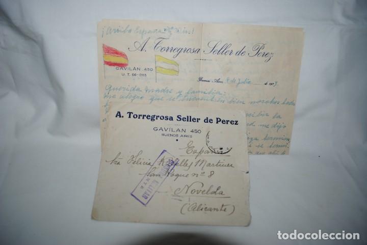 Militaria: CARTA PATRIOTICA FAMILIAR , CON CENSURADA MILITAR