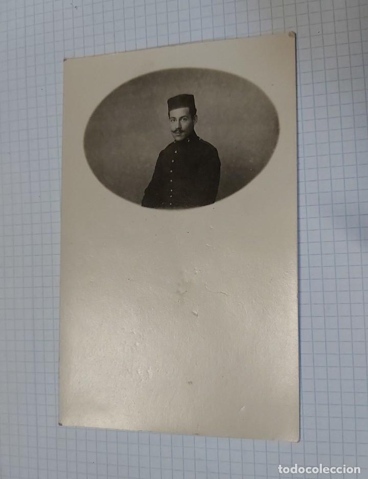Militaria: Postal de soldado de artiller&iacute;a, a&ntilde;os 20
