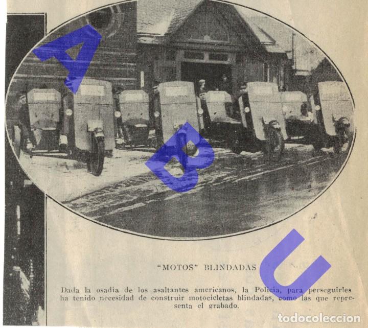 Militaria: MOTOS BLINDADAS POLICIA ESTADOS UNIDOS CLIPPING 10X11 H24