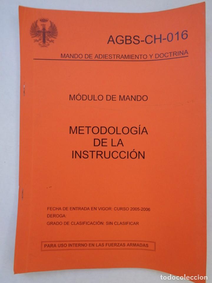 Militaria: MODULO DE MANO, METODOLOGIA DE LA INSTRUCCION . MINISTERIO DEFENSA, 2006