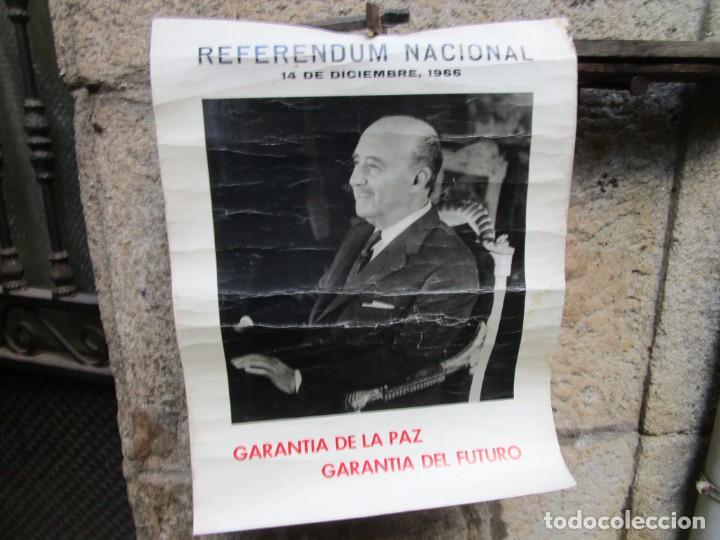 Militaria: CARTEL POSTER REFERENDUM NACIONAL 1966 14 DICIEMBRE 55X42CMS - FRANCO, correo ordinario 2.70&euro; +INFO*