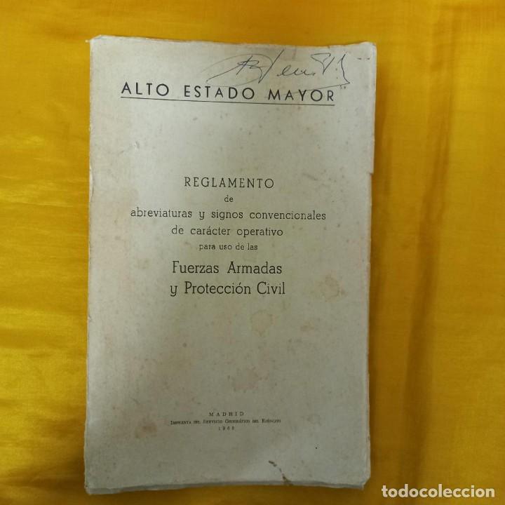 Militaria: Alto Estado Mayor libro ense&ntilde;anza antiguo