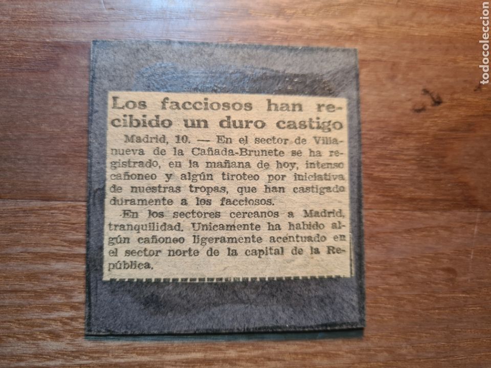 Militaria: CENSURA MILITAR 1939 / LOS FACCIOSOS HAN RECIBIDO UN DURO CASTIGO