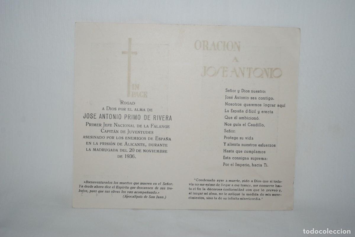 Militaria: ORACION A JOSE ANTONIO , FUNDADOR DE LA FALANGE ESPA&Ntilde;OLA .