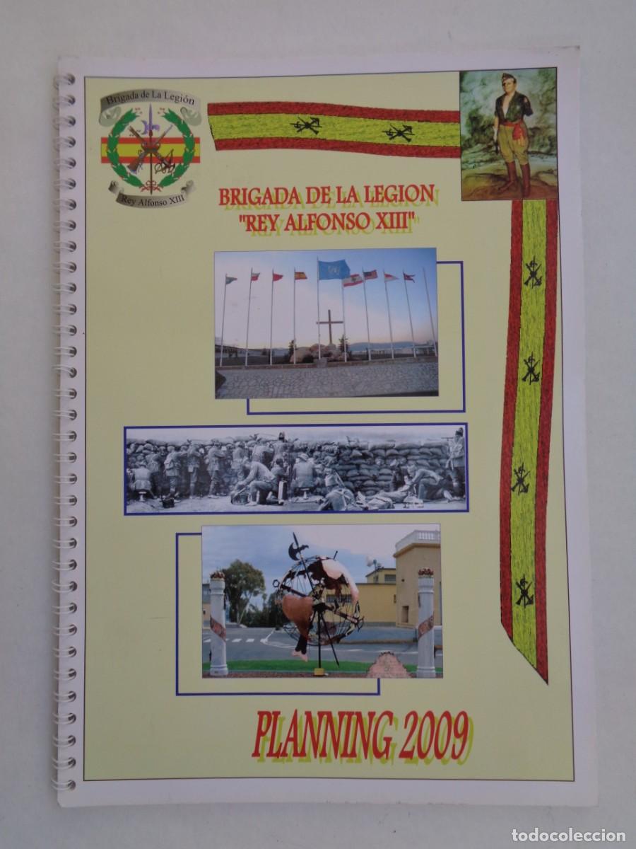 Militaria: LA LEGION : PLANNING 2009 BRIGADA &uml; REY ALFONSO XIII &uml; BLOC AGENDA CON DIBUJOS DE JOSE M&ordf; BUENO