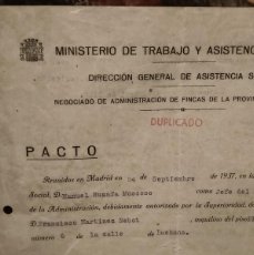 Militaria: ANTIGUO DOCUMENTO DEL BANDO REPUBLICANO 1937. Lote 366124301