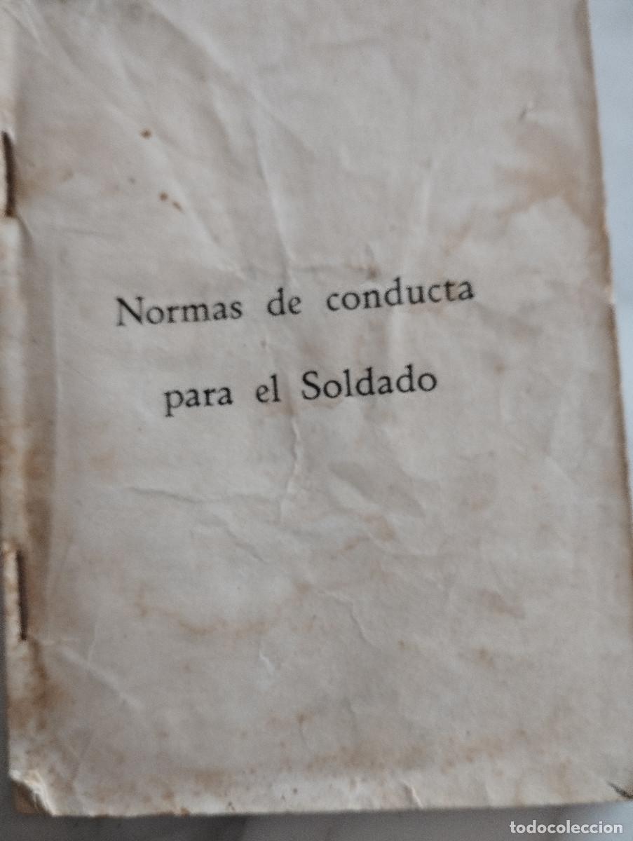 Militaria: NORMAS DE CONDUCTA PARA EL SOLDADO, MINISTERIO DEL EJERCITO,