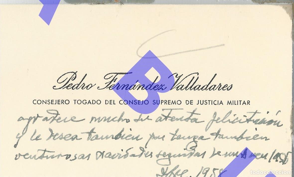 Military Antiques: GENERAL PEDRO FERNANDEZ VALLADARES LEON TARJETA DE VISITA H83
