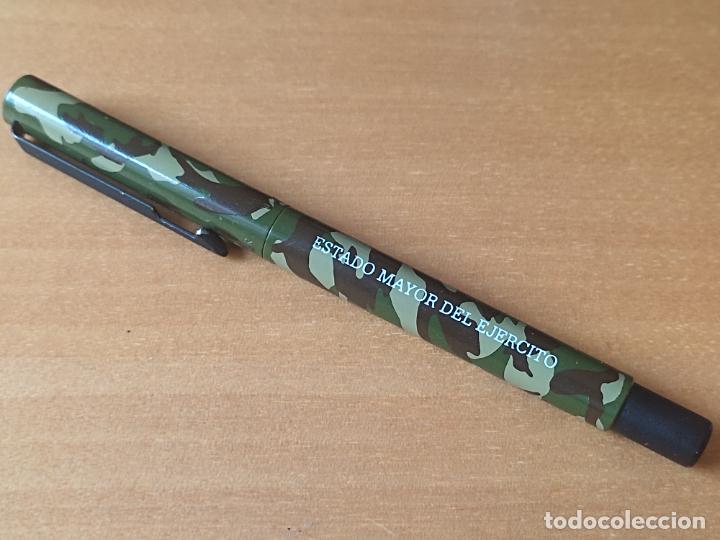 Militaria: ESTADO MAYOR EJERCITO ROTULADOR PARKER ESCRITE CAMUFLAJE 13 CM MILITAR RARO