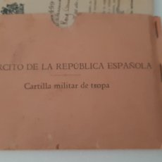 Militaria: CARTILLA MILITAR REPUBLICA , GUERRA CIVIL .