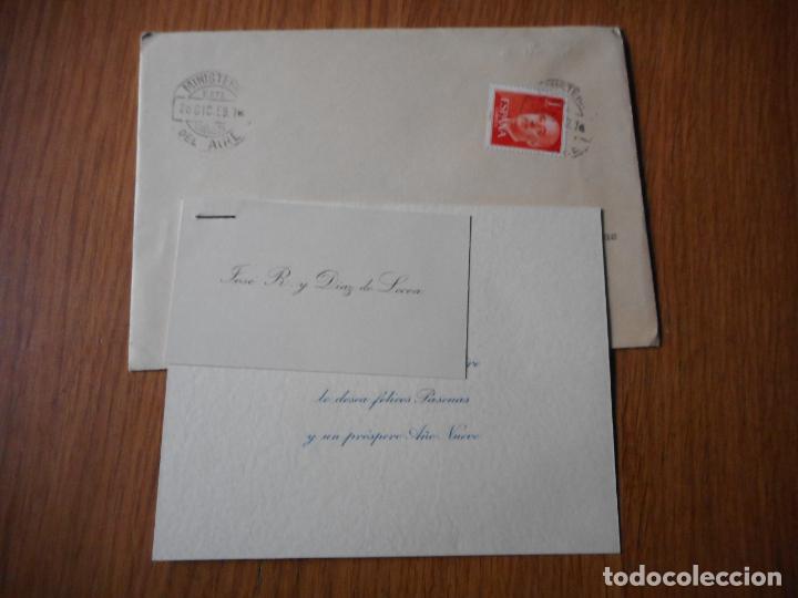 Militaria: ANTIGUAS TARJETAS FELICITACION JOSE RODRIGUEZ DIAZ LECEA. MINISTRO EJERCITO AIRE. AVIACION 1959