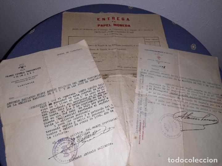 Military Antiques: DOCUMENTOS DE LA GUERRA CIVIL - A&Ntilde;O 1939 .