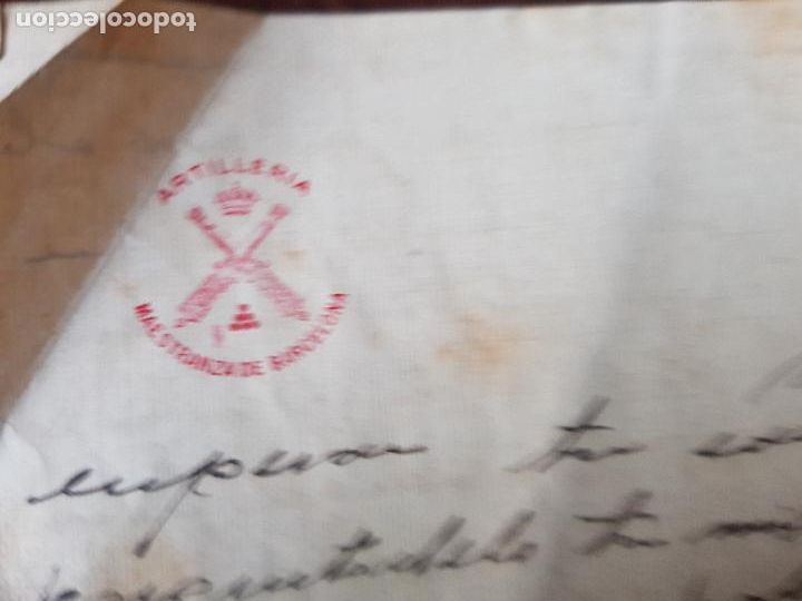 Military Antiques: ARTILLERIA MAESTRANZA BARCELONA -CARTA DE UN SOLDADO SIN SOBRE