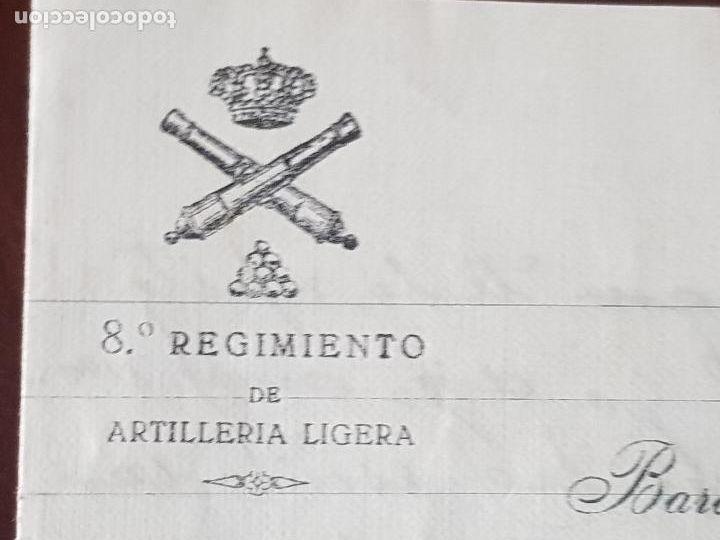 Military Antiques: REGIMIENTO ARTILLERIA LIGERA BARCELONA -CARTA DE UN SOLDADO SIN SOBRE