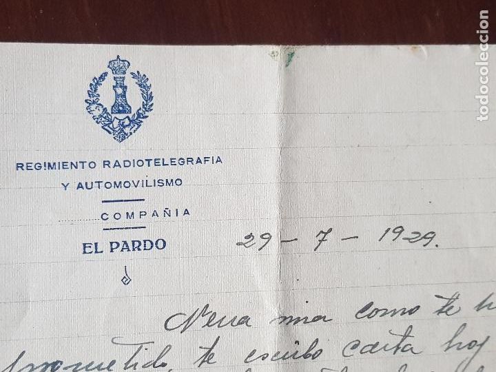 Military Antiques: COMPA&Ntilde;IA RADIOTELEGRAFIA Y AUTOMOVILISMO COMPA&Ntilde;IA EL PRADO -CARTA DE UN SOLDADO SIN SOBRE