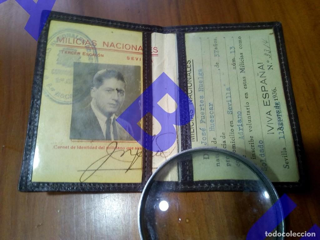 Military Antiques: HUESCAR MILICIAS NACIONALES MILITAR GUERRA CIVIL SEVILLA 1936 J6