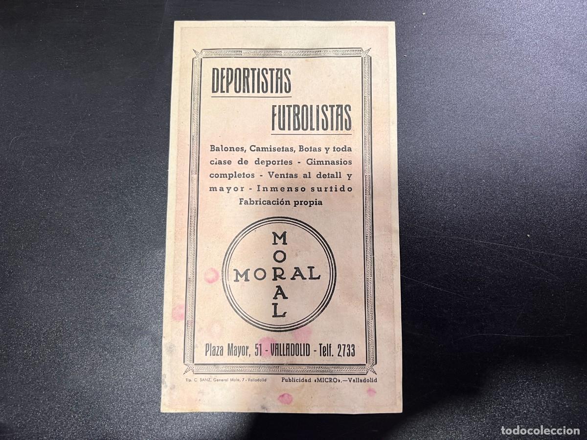 Militaria: VALLADOLID. FOLLETO PUBLICITARIO DEPORTISTAS FUTBOLISTAS. MORAL. VER FOTOS