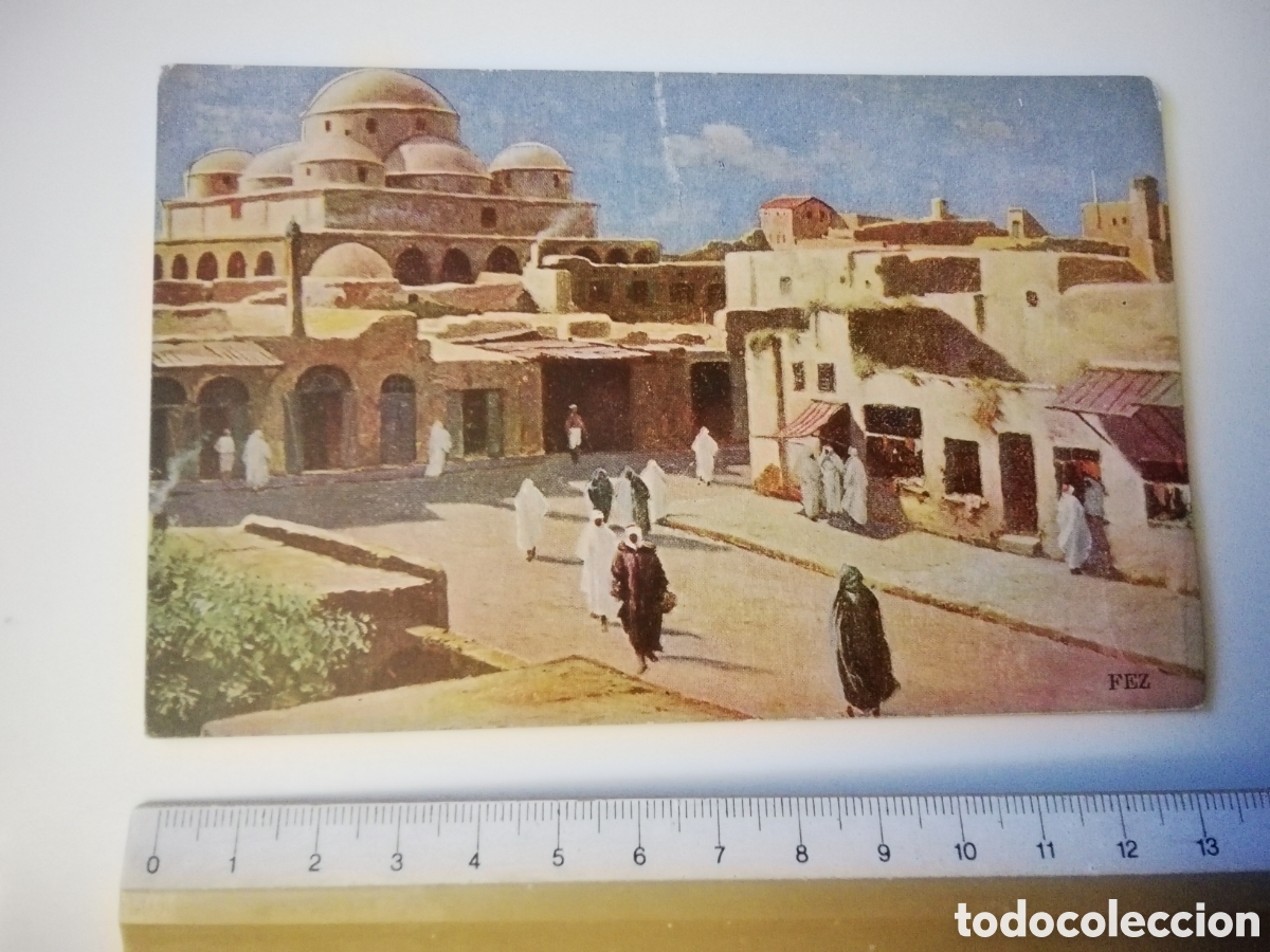Militaria: POSTAL FEZ. AGUAS CARABA&Ntilde;A. PROTECTORADO ESPA&Ntilde;OL.