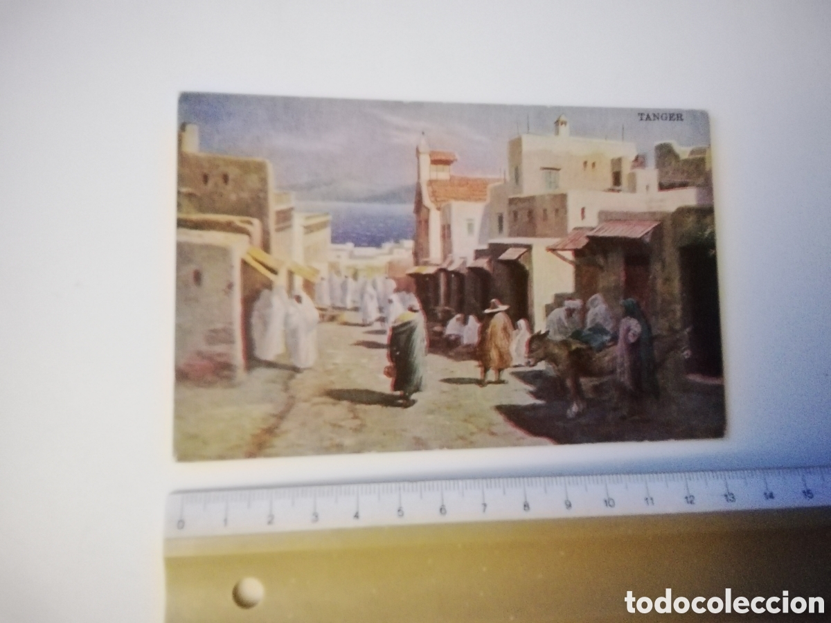 Militaria: POSTAL TANGER AGUAS DE CARABA&Ntilde;A. PROTECTORADO ESPA&Ntilde;OL