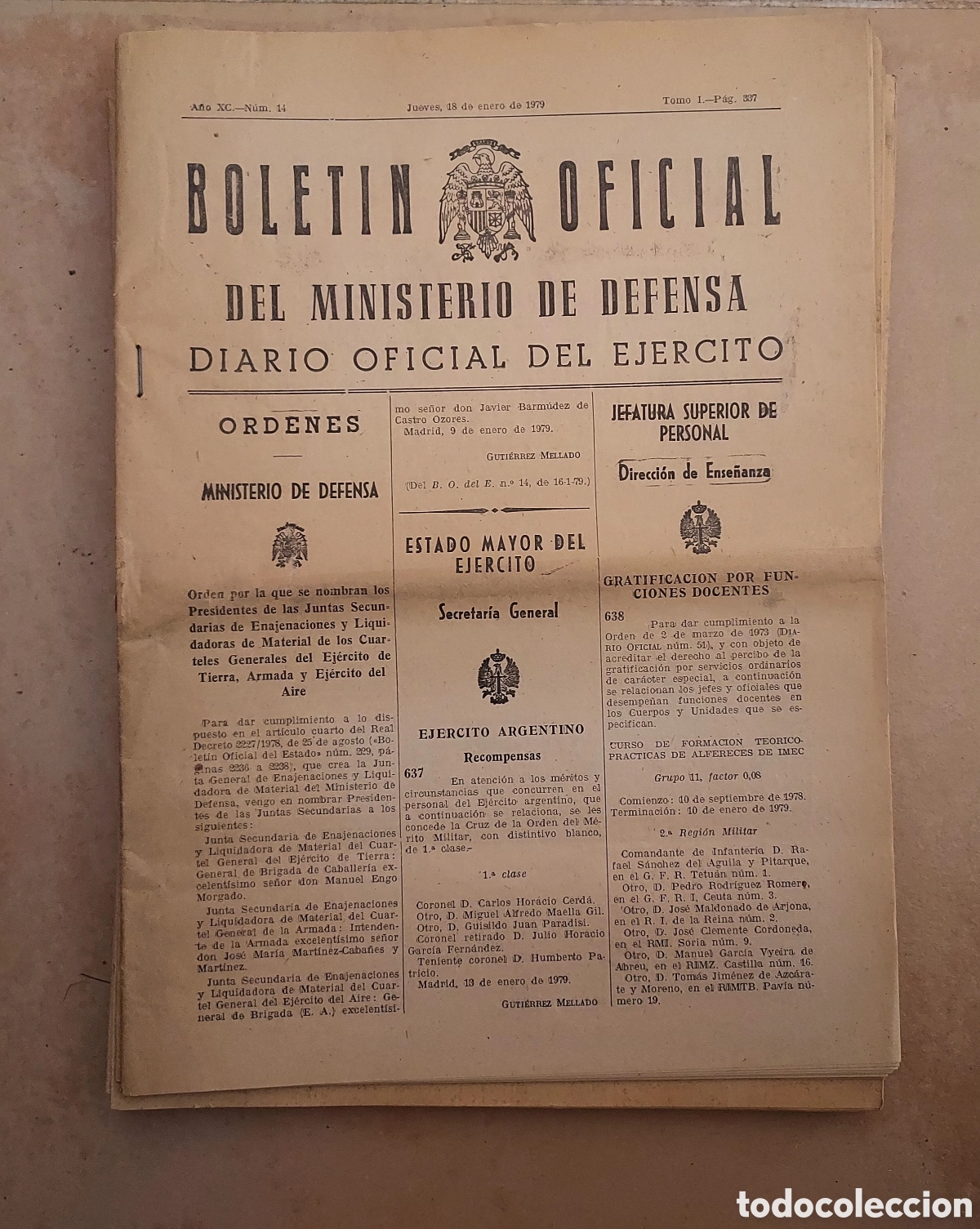 Militaria: Bolet&iacute;n Oficial del Ministerio de Defensa