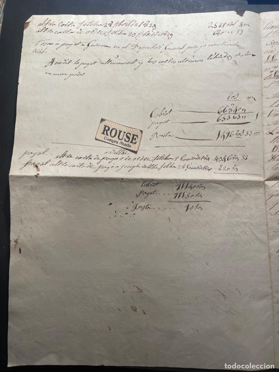 Militaria: 1&ordf; GUERRA CARLISTA 1839 MANUSCRITO - STA. COLOMA FARNES RACIONES DE PAN Y PIENSO