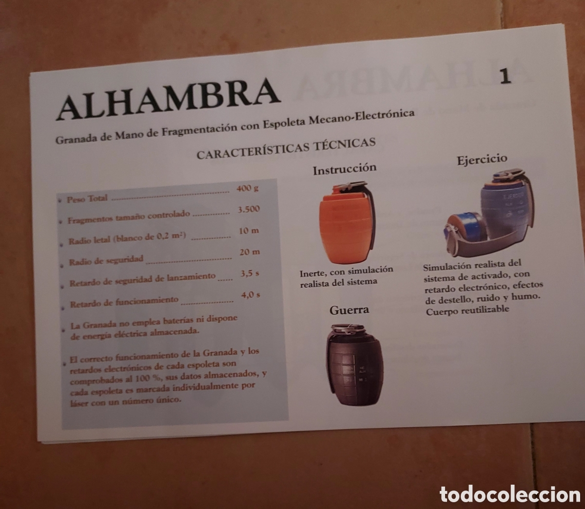 Militaria: Laminas Granada Alhambra - Foto 2
