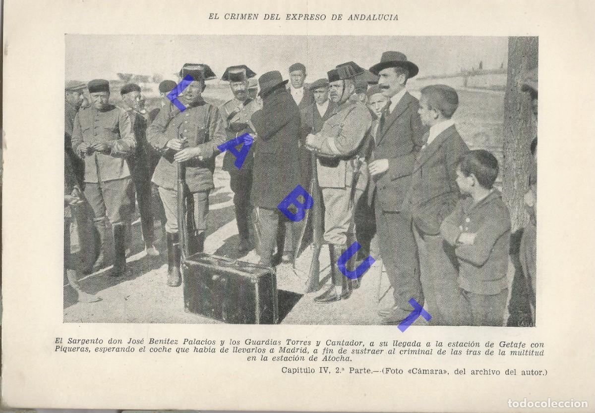 Militaria: CRIMEN DEL EXPRESO DE ANDALUCIA FRANCISCO DE DIOS PIQUERAS LAMINA 19X12 J26