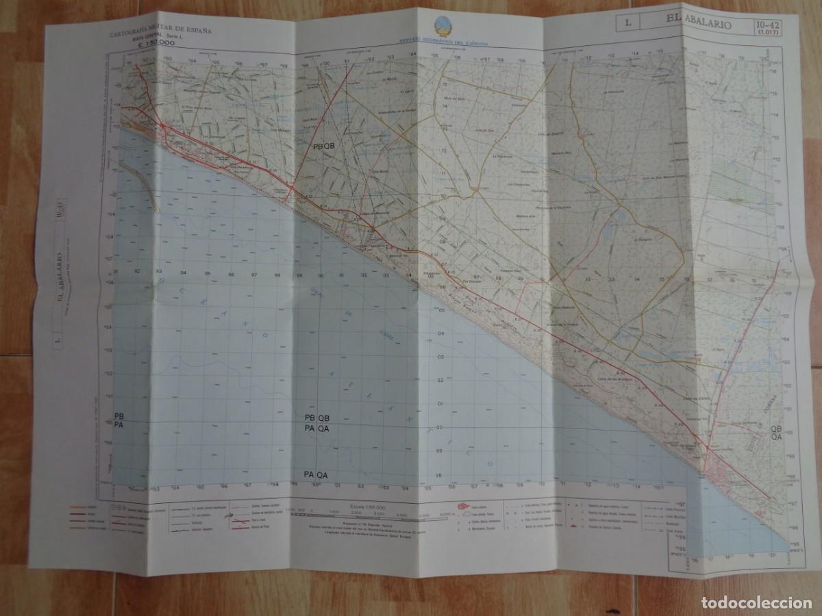 Militaria: MAPA MILITAR DE ESPA&Ntilde;A: EL ABALARIO ( HUELVA ). SERVICIO GEOGRAFICO DEL EJERCITO. 1982