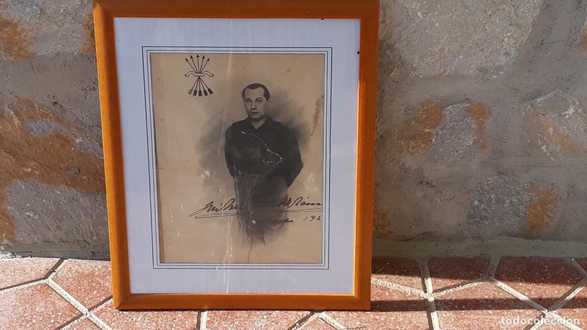Militaria: ANTIGUA LAMINA ENMARCADA DE PRIMO DE RIVERA FALANGE ESPA&Ntilde;OLA GRAFICAS LABORDE Y LABAYEN A&Ntilde;O 1935