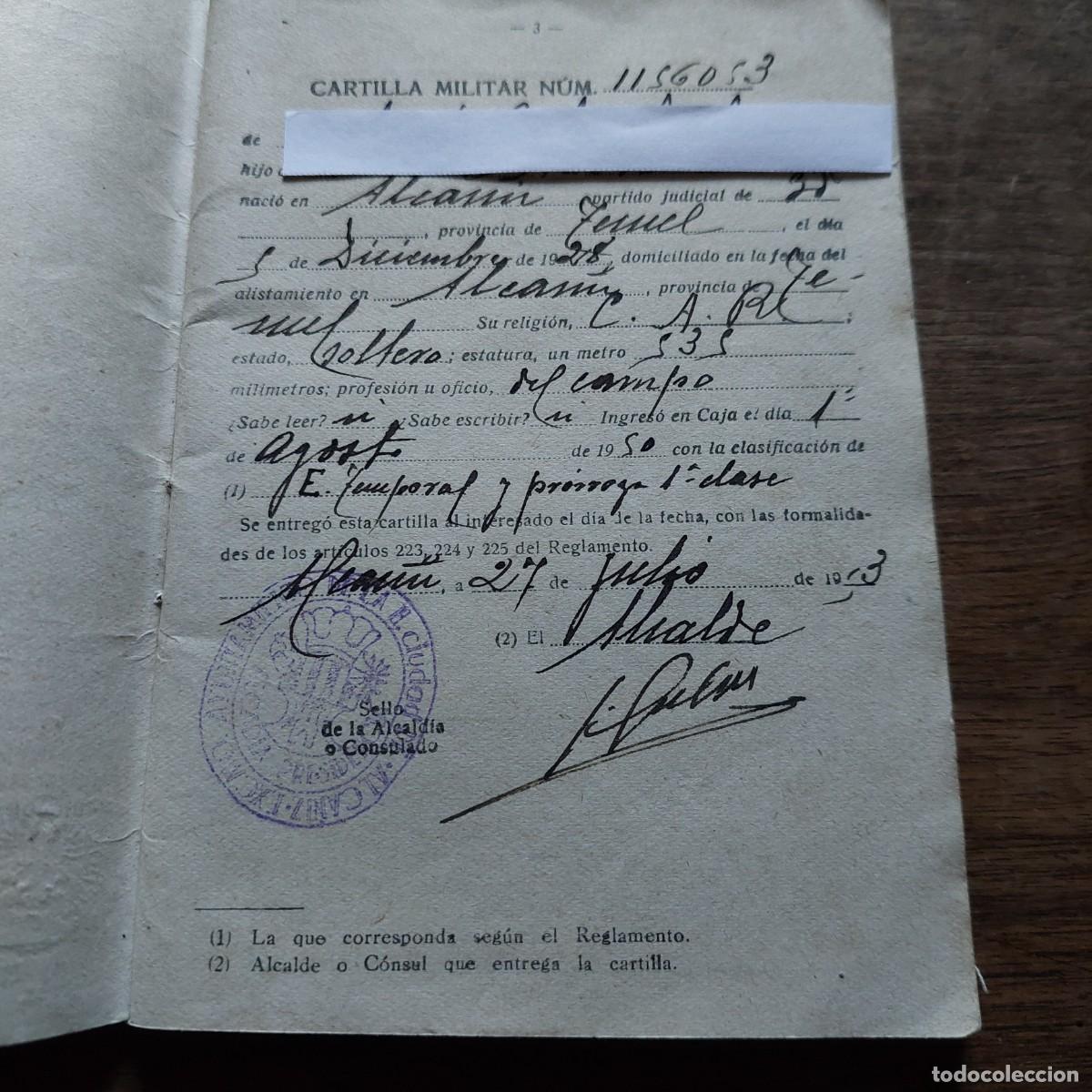 Militaria: Carnet ej&eacute;rcito Espa&ntilde;ol 1949 Teruel - Foto 2