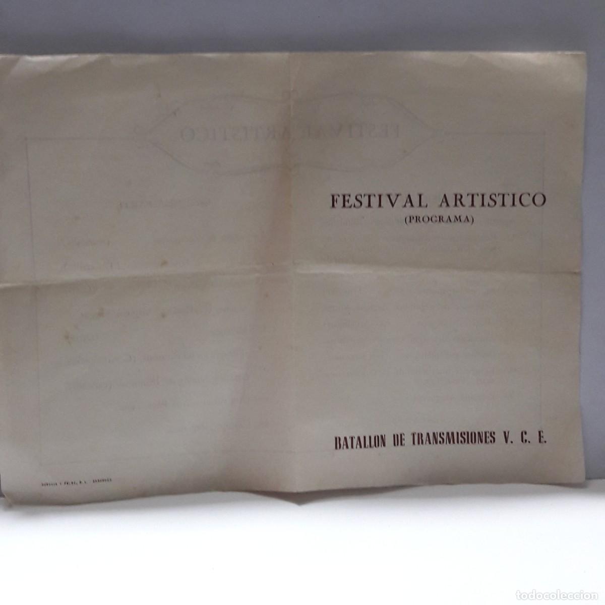 Militaria: Batallon transmisiones V C E Festival Artistico
