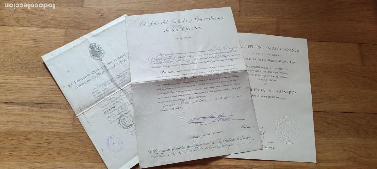 Militaria: Lote concesiones medallas militares guerra