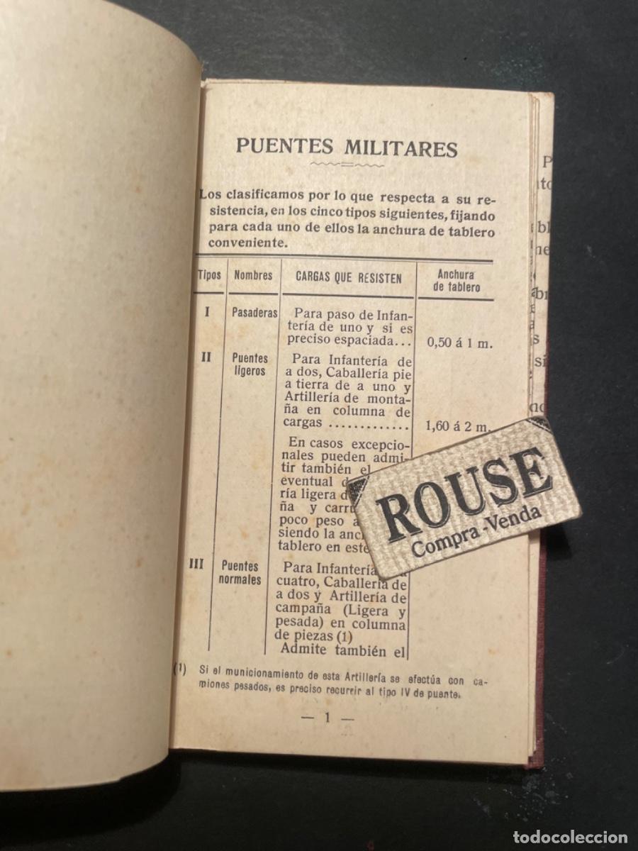 Military Antiques: MILITAR - ANTIGUA CARTILLA PRIMER REGIMIENTO DE ZAPADORES MINADORES , PUENTES MILITARES ESCUELA PRAC