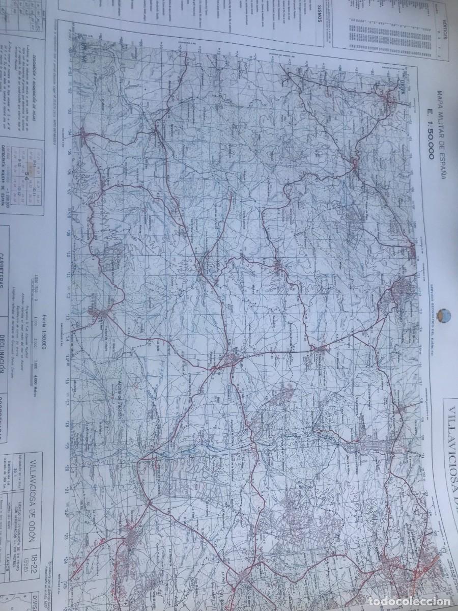 Military Antiques: MAPA MILITAR DE ESPA&Ntilde;A : VILLA VICIOSA DE ODON MADRID SERVICIO GEOGRAFICO EJERCITO 1.974 -1&ordm; EDIC