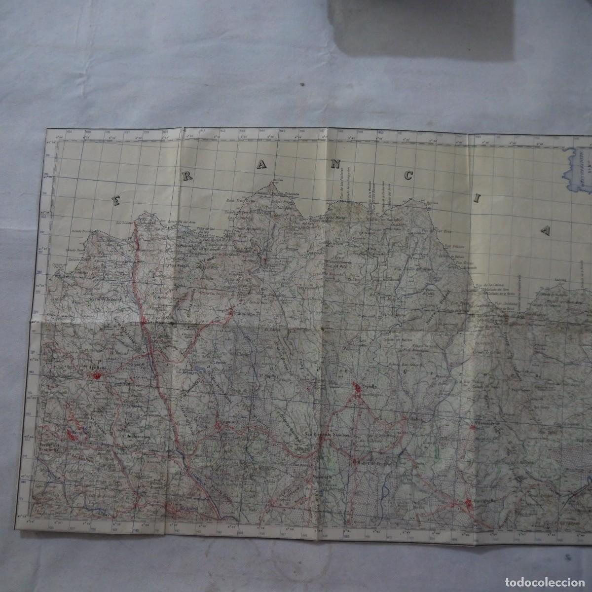 Military Antiques: ANTIGUO MAPA DE AGULLANA DE EDICI&Oacute;N MILITAR - 2.&ordf; EDICI&Oacute;N DE 1950