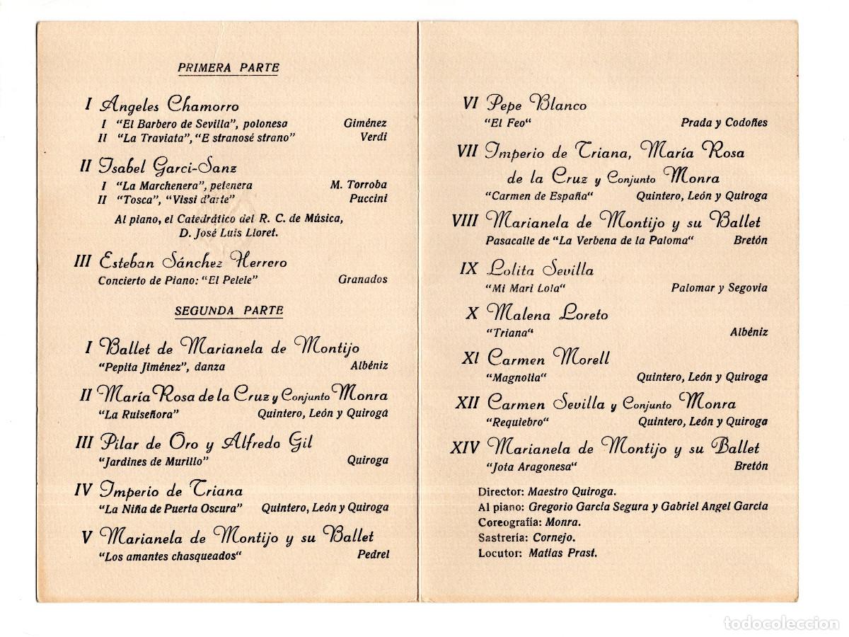Militaria: RECEPCI&Oacute;N EN EL PALACIO DE LA GRANJA. 1955. PROGRAMA. CASA EL GENERAL&Iacute;SIMO. - Foto 2