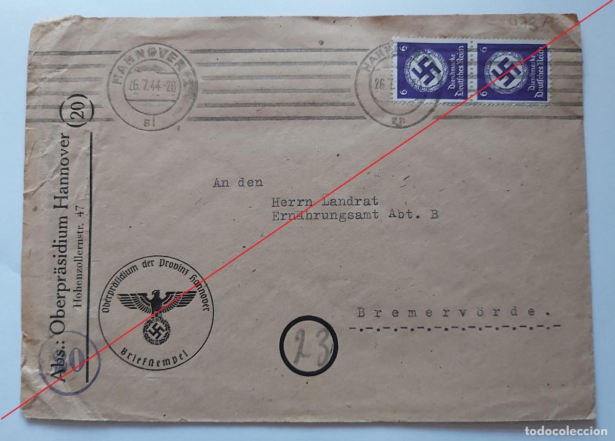 Militaria: Sobre alem&aacute;n con 2 sellos - Foto 1