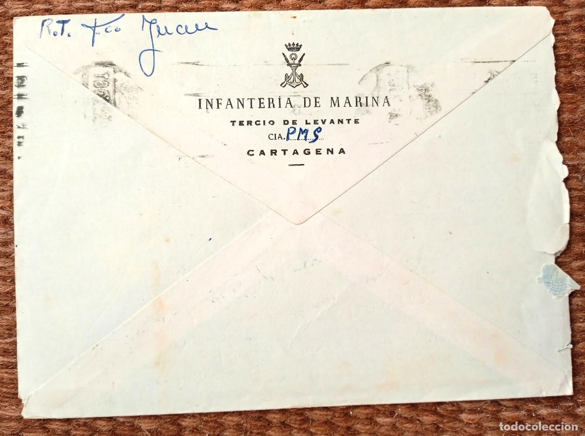 Militaria: SOBRE INFANTERIA DE MARINA - TERCIO DE LEVANTE - CARTAGENA