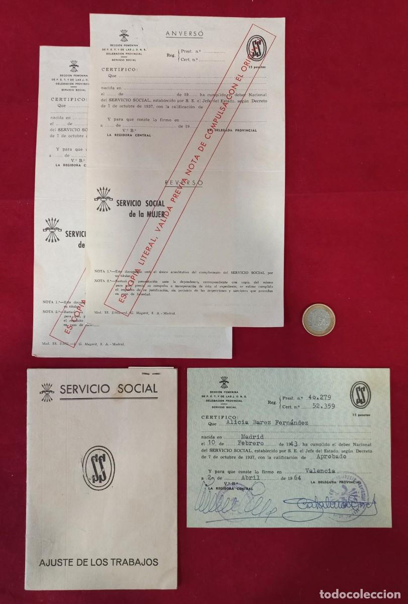 Militaria: DOCUMENTACION SECCION FEMENINA DE F.E.T. Y J.O.N.S. - VALENCIA A&Ntilde;OS 40